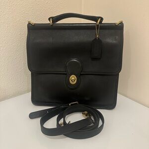 Elegant Black Leather Men's Bag